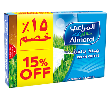 CREAM CHEESE PORTION 432G SAVE 15%